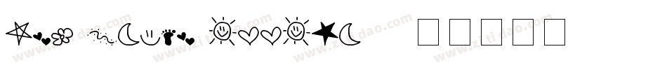 MTF-Heart-Doodle-1字体转换