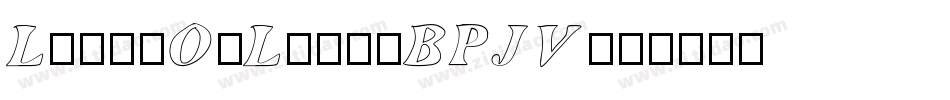 LoadsOfLove-BPJV字体转换