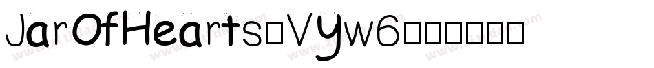JarOfHearts-VYw6字体转换