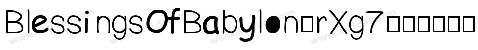 BlessingsOfBabylon-rXg7字体转换