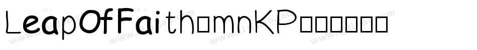 LeapOfFaith-mnKP字体转换
