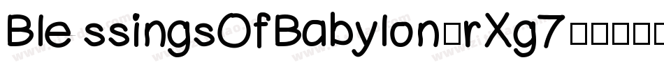 BlessingsOfBabylon-rXg7字体转换