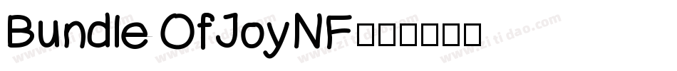 BundleOfJoyNF字体转换
