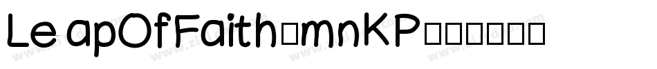 LeapOfFaith-mnKP字体转换