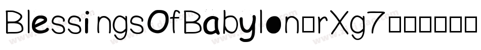 BlessingsOfBabylon-rXg7字体转换
