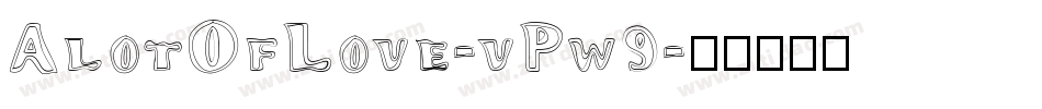 AlotOfLove-vPw9字体转换