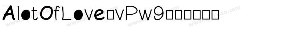 AlotOfLove-vPw9字体转换