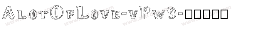 AlotOfLove-vPw9字体转换