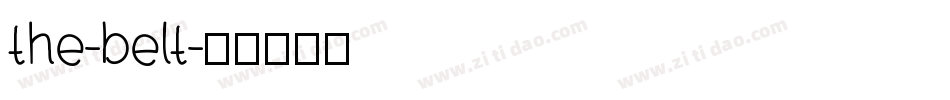 the-belt字体转换