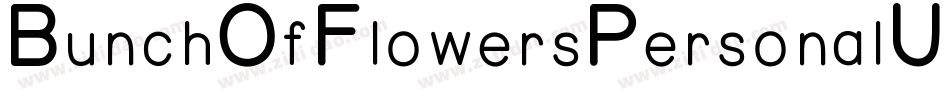 BunchOfFlowersPersonalUseRegular-nOvM字体转换