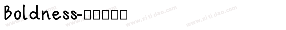 Boldness字体转换
