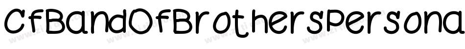 CfBandOfBrothersPersonalRegular-X3qY2字体转换
