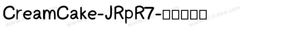 CreamCake-JRpR7字体转换