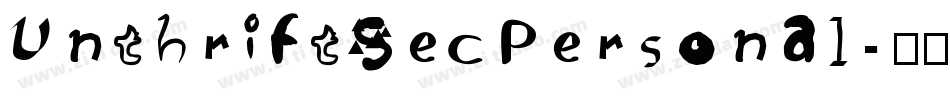 UnthriftSecPersonal字体转换
