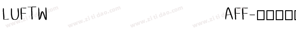 LUFTWAFF字体转换
