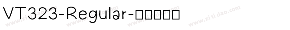 VT323-Regular字体转换