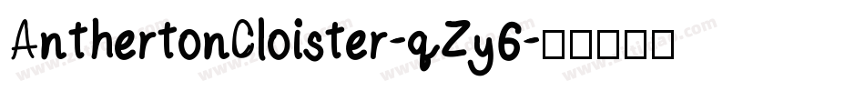 AnthertonCloister-qZy6字体转换