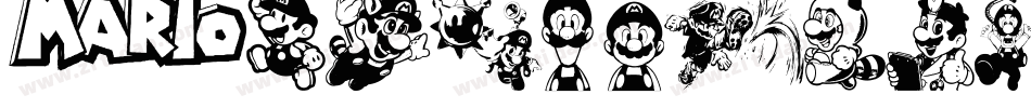 MarioAndLuigi-K0J7字体转换