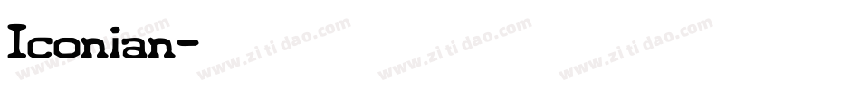 Iconian字体转换