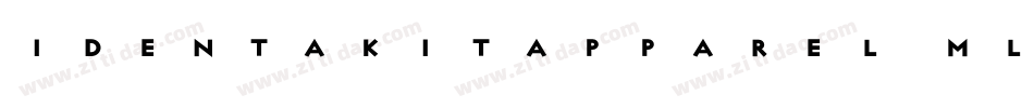 Identakitapparel-mlKG字体转换