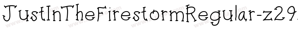 JustInTheFirestormRegular-z291字体转换