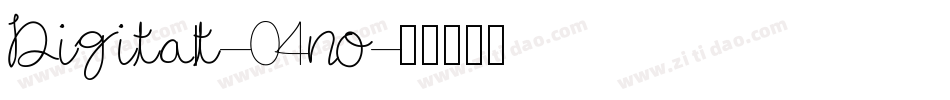 Digitalt-04no字体转换