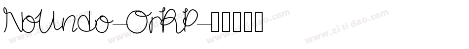 NoUndo-OrRP字体转换