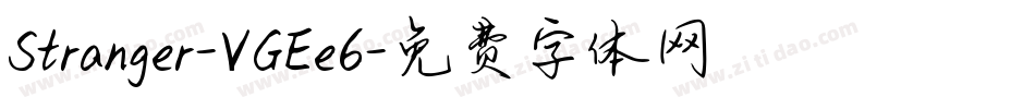Stranger-VGEe6字体转换