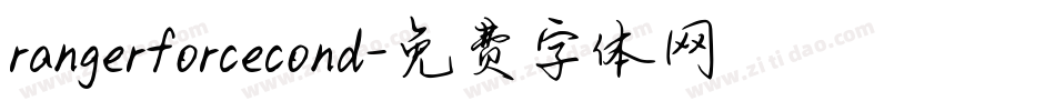 rangerforcecond字体转换