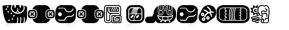 Mayan-Glyphs字体转换