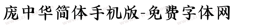 庞中华简体手机版字体转换