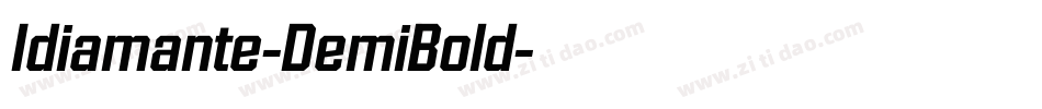 Idiamante-DemiBold字体转换
