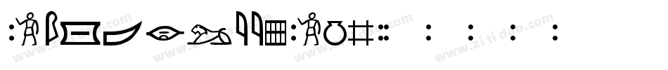 Hieroglyphics字体转换