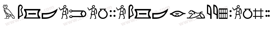 Meroitic-Hieroglyphics字体转换