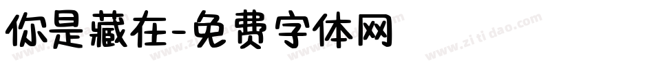 你是藏在字体转换