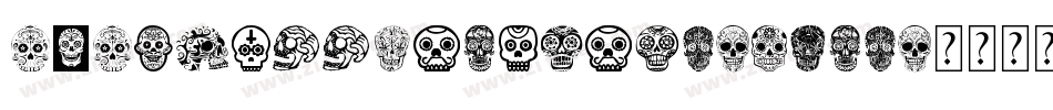 101SkullAndbonez-ZEdz字体转换