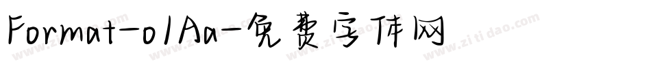 Format-o1Aa字体转换