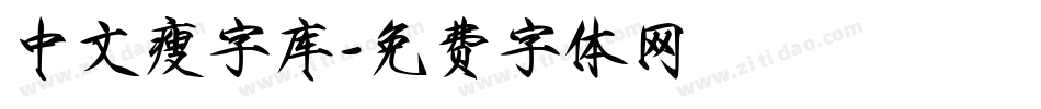 中文瘦字库字体转换