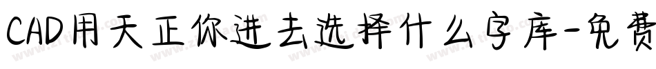 CAD用天正你进去选择什么字库字体转换