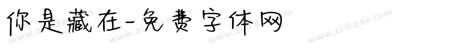 你是藏在字体转换