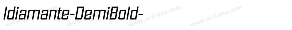 Idiamante-DemiBold字体转换