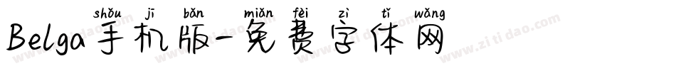 Belga手机版字体转换