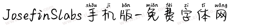 JosefinSlabs手机版字体转换