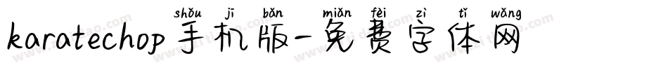 karatechop手机版字体转换