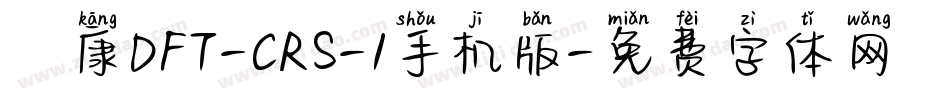 崋康DFT-CRS-1手机版字体转换