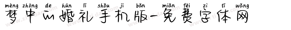 梦中的婚礼手机版字体转换