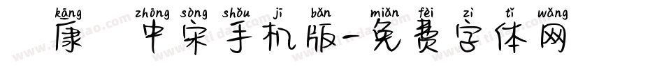 華康儷中宋手机版字体转换