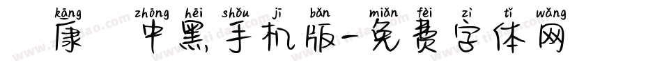 華康儷中黑手机版字体转换
