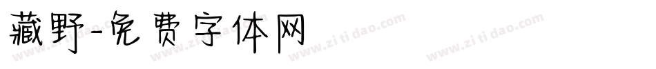 藏野字体转换