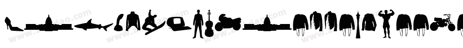 HumanSilhouettesFreeTen-RLOe字体转换